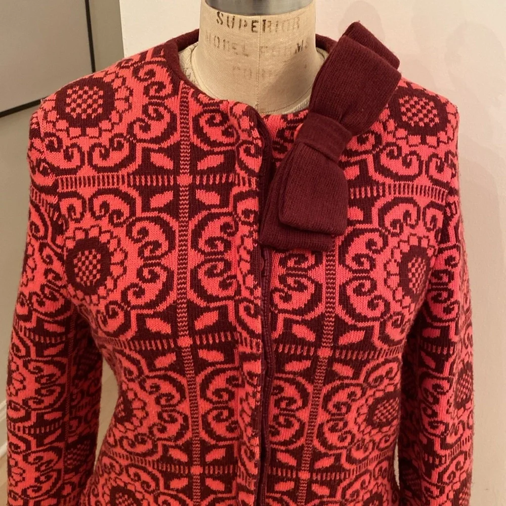 Twinset Simona Barbieri knit sweater wool jacket ! Size S - Picture 6 of 17